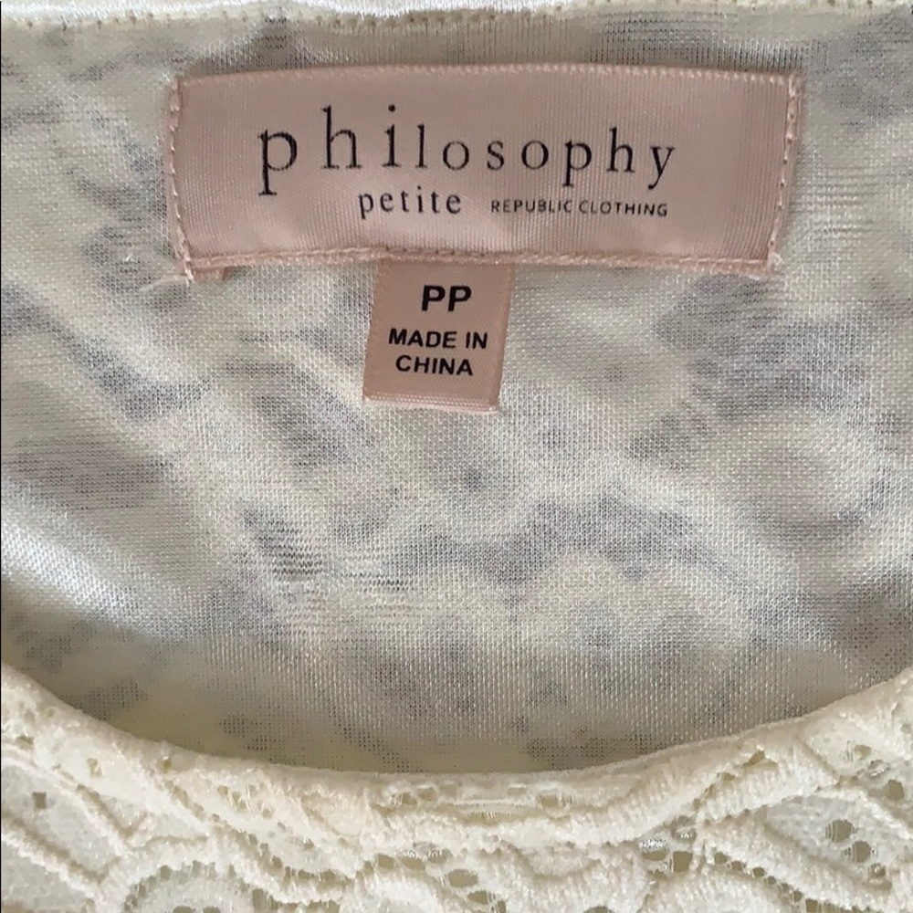 Philosophy Lace Top - Picture 2 of 4